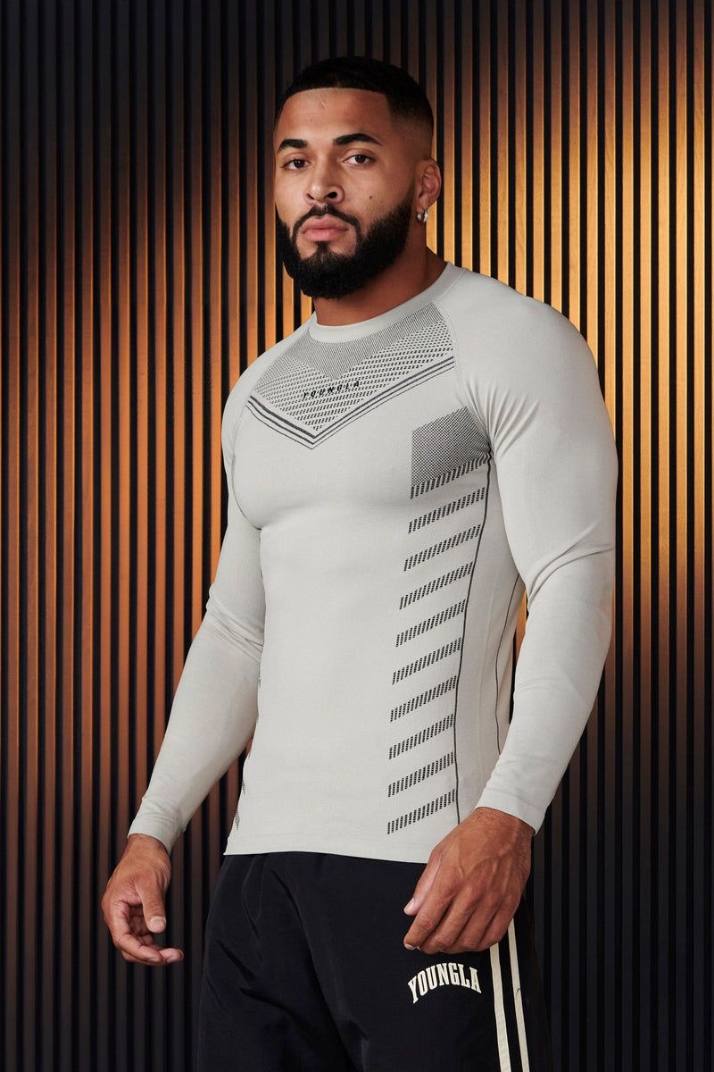 YoungLA 833 , Superhero Compression Longsleeves Black | NG0264-138