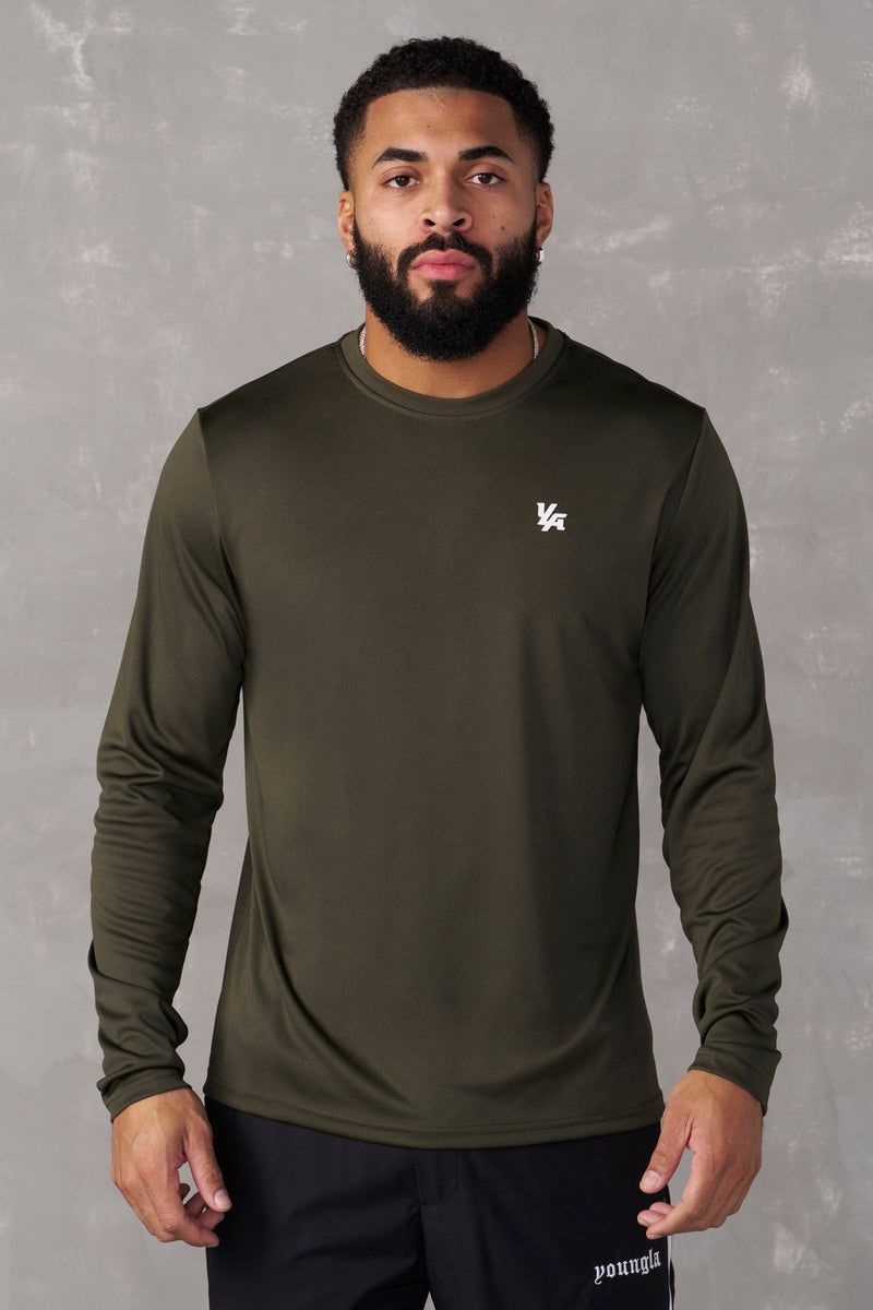 YoungLA 835 , Fittech Longsleeves Olive | VN9017-356