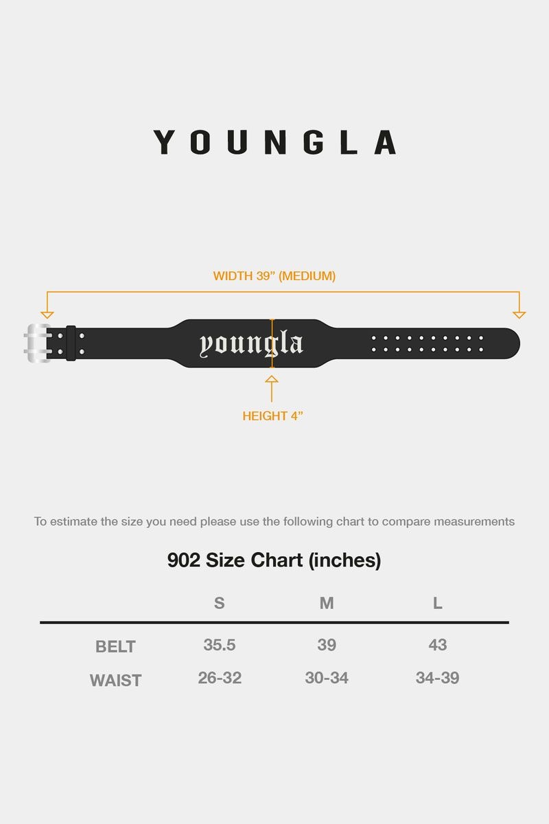 YoungLA 902 , 8mm Leather Belts Black | FI8952-341