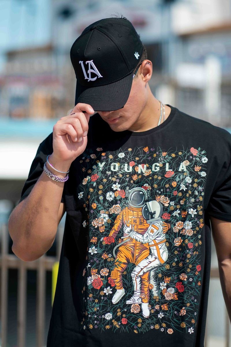 YoungLA 920 A-Frame LA Snapback Hat 2.0 All Black | AQ1385-029