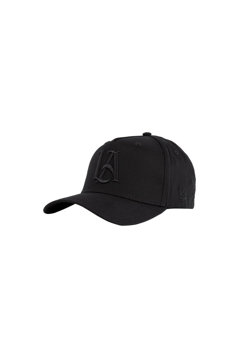 YoungLA 920 A-Frame LA Snapback Hat 2.0 All Black | AQ1385-029