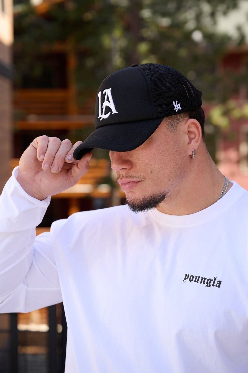 YoungLA 923 , LA Trucker Hats Black | CA5941-782