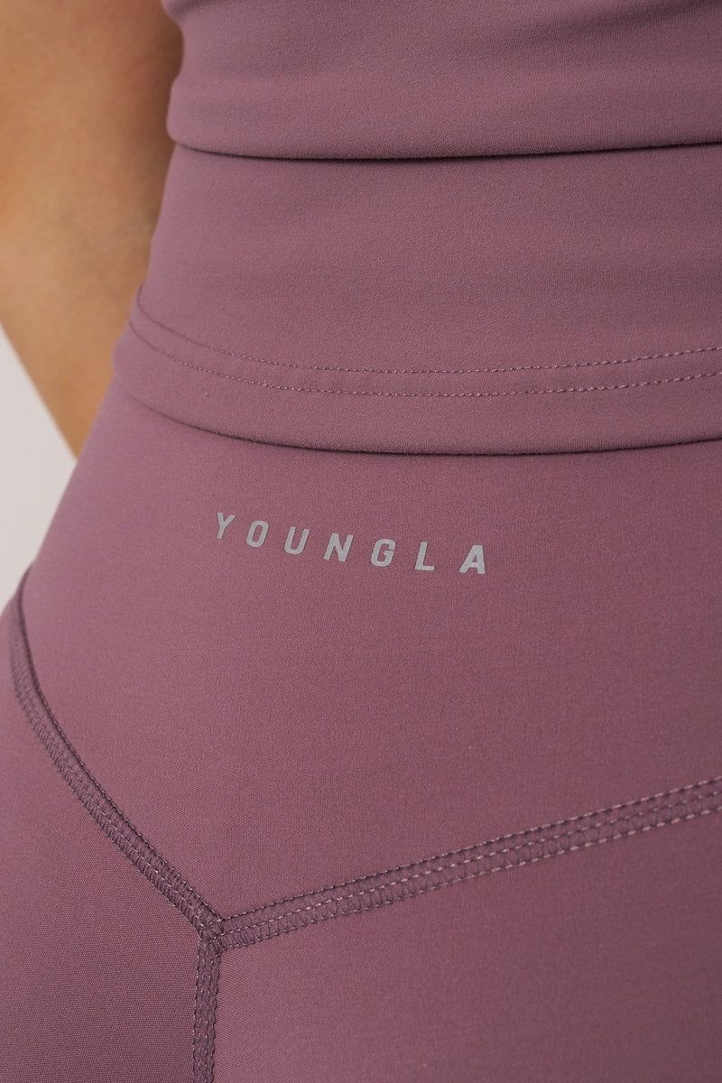 YoungLA W227 , Curve Flare Leggings Black | YX7512-068