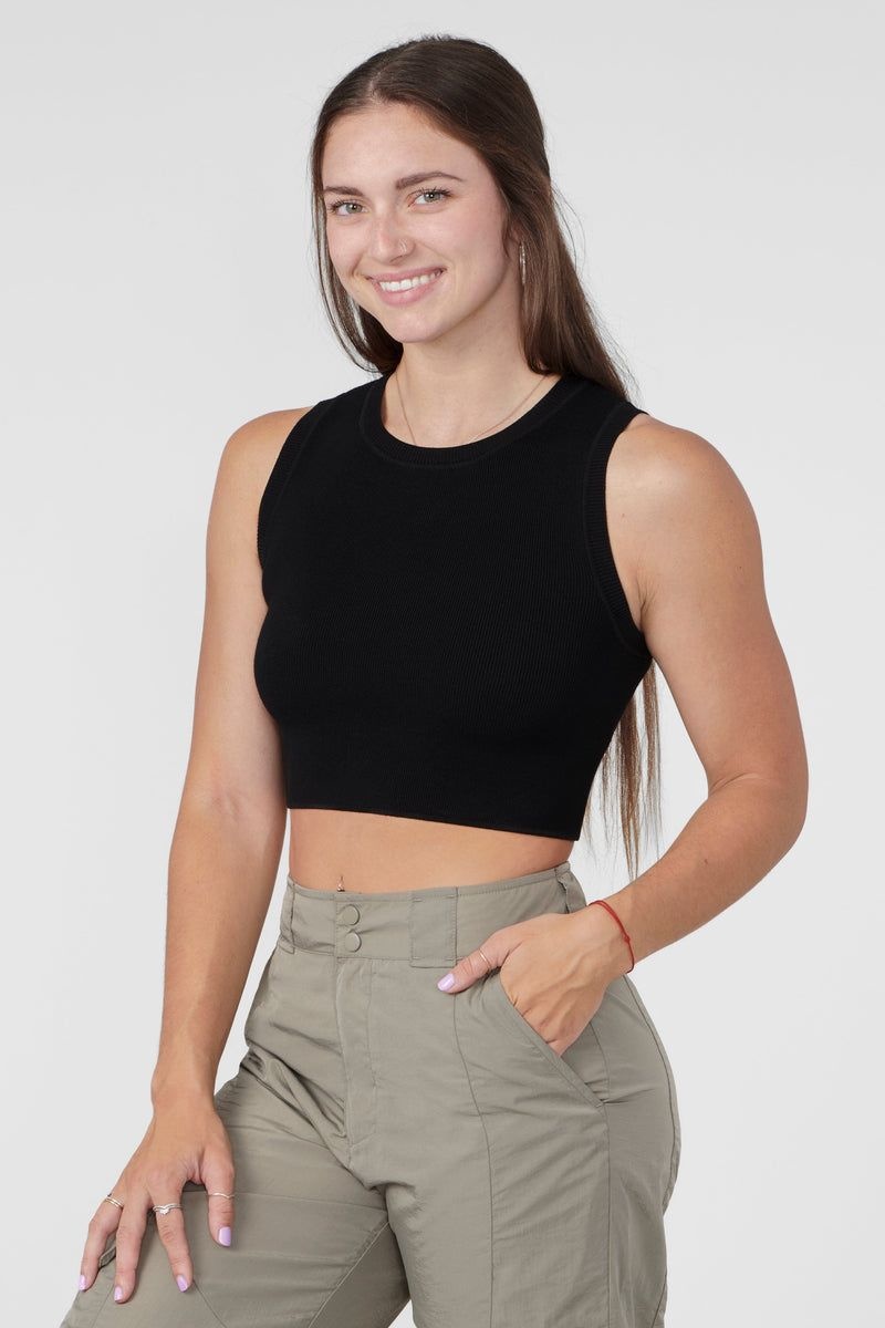 YoungLA W317 Knit Tank Black | NS9643-071