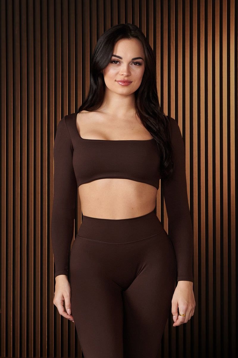 YoungLA W336 , Curve Long Sleeve sports Bra Bossy | TJ5260-734