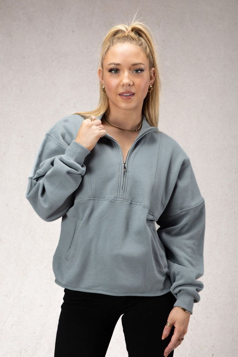 YoungLA W504 Throwback Pullover Slate | MT3841-926