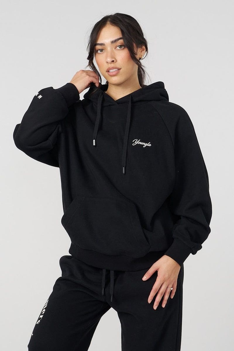 YoungLA W516 Revolve Hoodie Black | TA2791-430