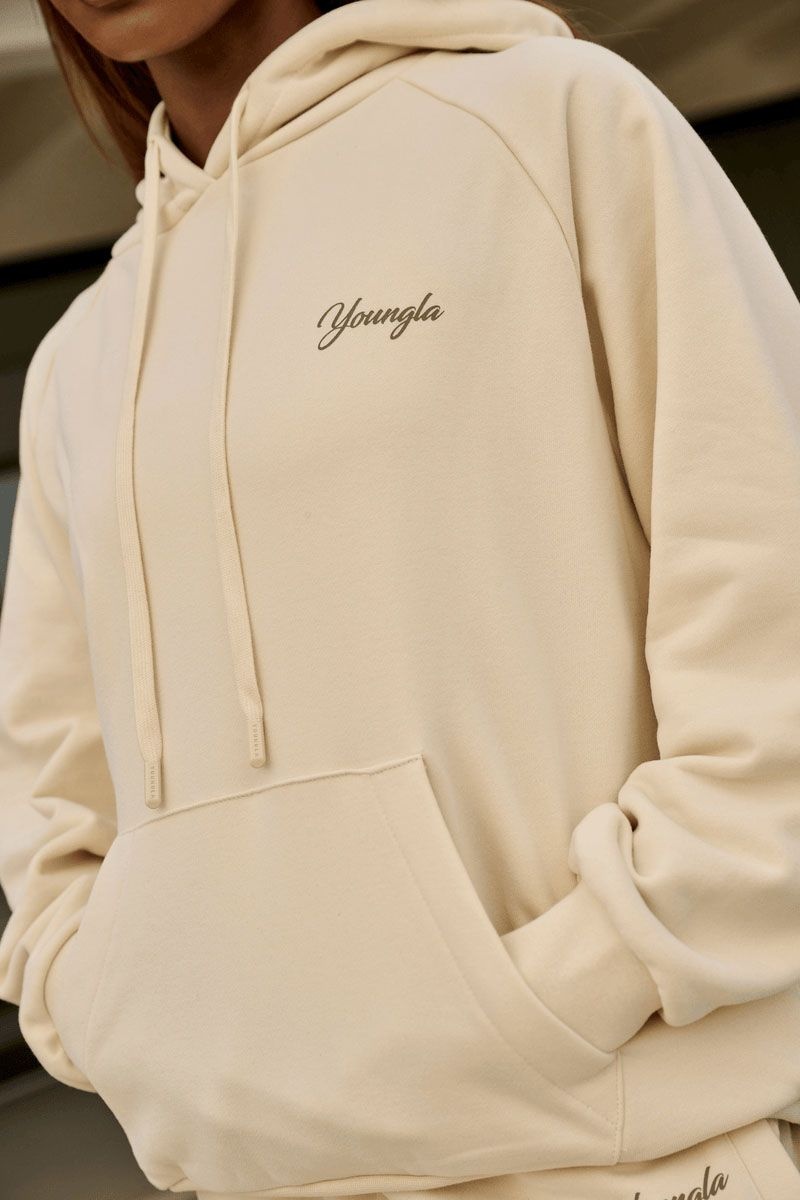 YoungLA W516 Revolve Hoodie Bone | GS9810-635