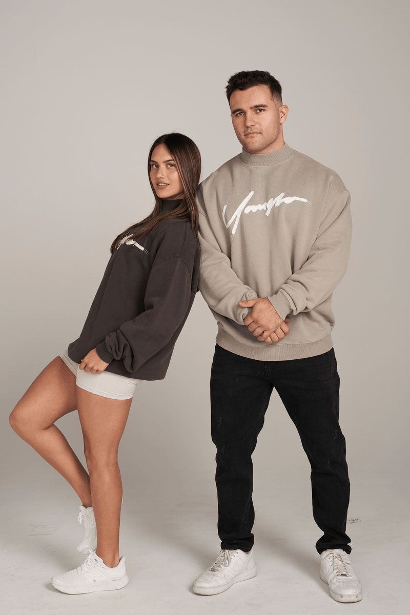 YoungLA W521 , Urban Crewneck Eclipse Wash | QX5780-164