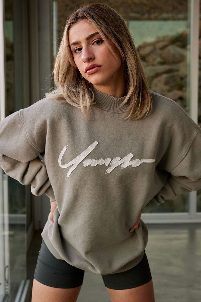 YoungLA W521 , Urban Crewneck Eclipse Wash | QX5780-164