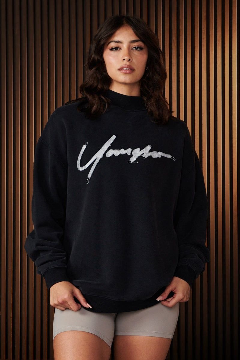 YoungLA W521 , Urban Crewneck Eclipse Wash | QX5780-164